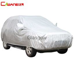 Auto Zonnescherm Cawanerl SUV Auto Cover Zonnescherm Outdoor Regen Sneeuw Cover Anti UV Krasbestendig Stofdicht Auto Accessoires Universeel x0725