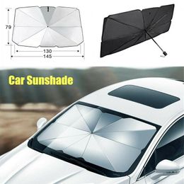 Auto Sunshade opvouwbare voorruitafdekking Auto Anti-UV Zon Visor Universele voorste achterruit Schaduw Interieur Accessoires