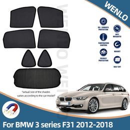 Auto Sunshade voor 3-serie touring F31 2012-2023 Zijramen Magnetische voorruit Zonschaduw Visor Deur Mesh Cutains