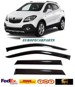 Car Sunshade For Mokka 2013-2023 Window Side Visors Sun Rain Guard Vent Deflectors 4 Pieces