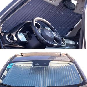 Auto Sunshade Intrekbare voorruit vizier Sluittype Raam Zon Tinten Anti UV Shield Cover