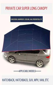 Auto Sunshade Dak Zonnebrandwarmte isolatie Gegroet Bladeren Buiten Parkeer Sunshade Mobiele Garage Automatische auto Paraplu -vouw H1271621