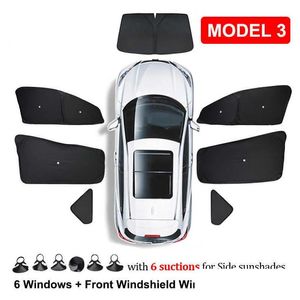 Voiture Sunshade latérale de fenêtre d'intimité Trim pour Tesla Modèle 3 S x Y 2022 2021 AVANT LE TRAUSEUR ARRÉ