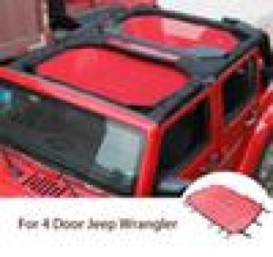 Auto Sunshade Sun Protection Net voor Jeep Wrangler JK 4 Deuren 20072017 Auto exterieuraccessoires Red9773533