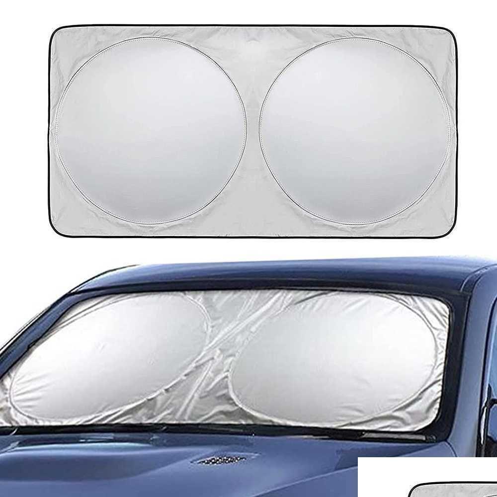 Auto Sonnenschild Sonnenschatten vorne Heckscheibe Windschutzscheibe Visor UV Schutz Reflektor Car-Styling Hochwertiger R230606 Drop Lieferung Mob Dhuel