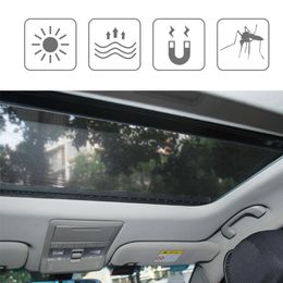 Auto Sunshade Sunroof Magnetic Foldable Sun Shade Anti-UV Zij Raam Mesh Visor Zomerbeveiligingsfilm Accessoires
