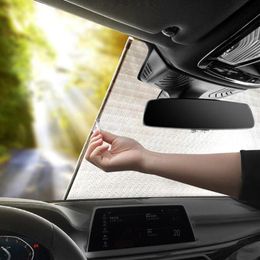 Auto Zonnescherm Voorruit Intrekbare Zonnescherm Houd Voertuig Koel Voorkom UV Stralen Bescherming Past Voorruiten Multipurpose Aut300t