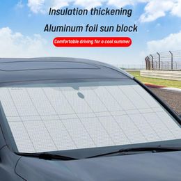Auto Sunshade voorruit zon schaduw gordijn opvouwbare aluminium folie auto ramen bedek reflecterende film gordijnen anti-uv