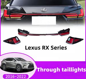 Feu arrière de voiture pour Lexus RX série 20 16-20 22 LED à travers les feux arrière assemblage séquentiel dynamique clignotant feu de recul