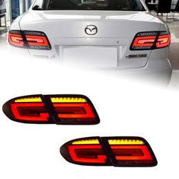 Feuille arrière de voiture pour Mazda 6 feu arrière à LED 20 03-20 15 Fil de marche arrière-feu de feu Carreau Frein signal du frein inverse