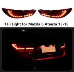 Auto Achterlicht voor Mazda 6 Atenza LED Richtingaanwijzer Achterlicht 2013-2018 Achterrem Mistlamp Automotive Accessoires