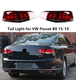 Luz traseira do carro para vw passat b8 led lanterna traseira 2015-2019 freio traseiro reverso sinal de volta lâmpada acessórios automotivos