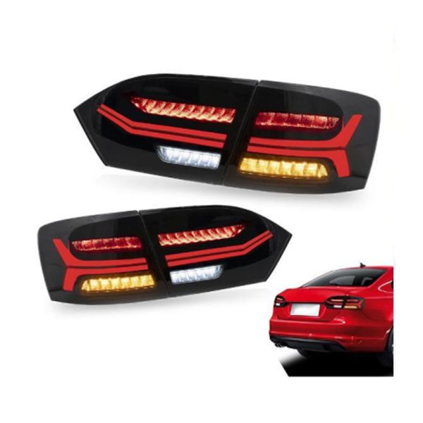 Assemblage de feux arrière de voiture pour VW Jetta Sagitar 6th génération 20 12+ berline LED clignotants séquentiels feux de conduite