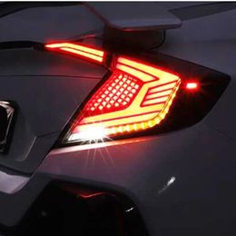 Auto-achterlichten Automotive-onderdelen voor HONDA CIVIC X MK10 10GEN 2016-2020 Achterlichten achterlicht LED-signaal omkeren parkeerlicht