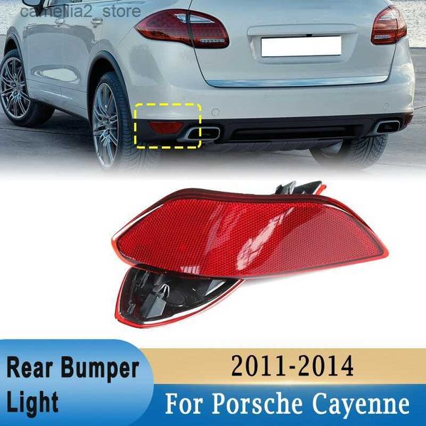 Luces traseras del coche Cubierta de luces de parachoques trasero del coche Reflector de lámpara antiniebla trasera para Porsche Cayenne 2011- 2014 95863110500 95863110600 Lámpara de señal trasera Q231017