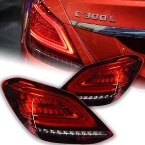 Auto Achterlichten Voor Benz W205 LED Taillihgt 2014-20 19 C180 C200 C260 C300 LED Dynamische Richtingaanwijzer achterlicht Montage