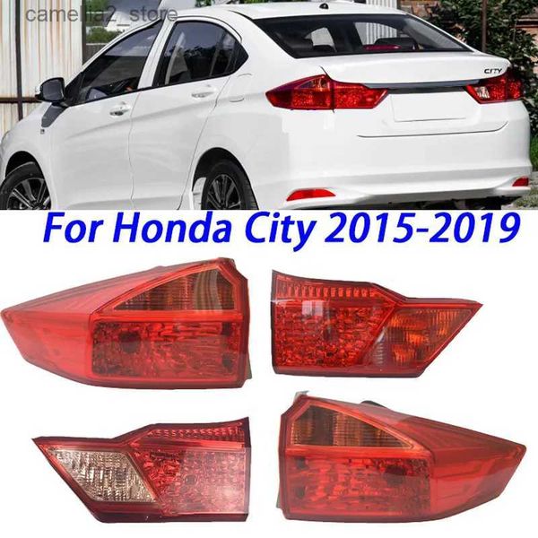 Feux arrière de voiture pour accessoires de voiture pour Honda City 2015 2016-2019 ensemble de feux de freinage arrière lampe d'avertissement pare-chocs pièces automobiles Q231017