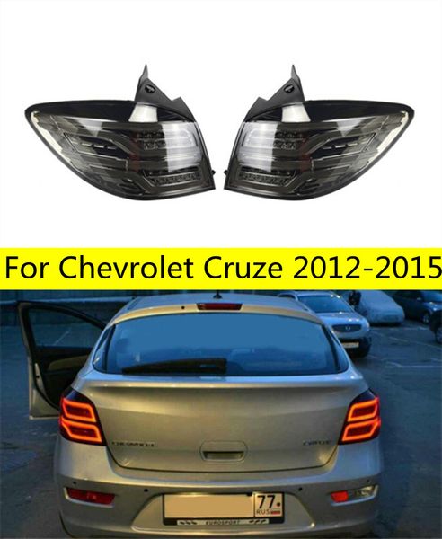 Luces traseras de coche para Cruze, luz trasera LED 20 09-20 15 Chevrolet Hatchback, lámpara de señal de giro de freno antiniebla trasera