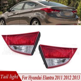 Luces traseras de coche para Hyundai Elantra 2011 2012 2013 luz trasera de coche interior lámpara de freno de marcha atrás lámpara antiniebla luz de señal de giro luz trasera sin bombilla Q231017