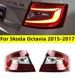 Feux arrière de voiture pour Skoda Octavia 20 15-20 17, clignotant, feu de stop arrière de remplacement