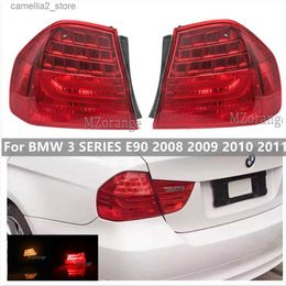 Feux arrière de voiture Feu arrière feu stop pour BMW SÉRIE 3 E90 2008 2009 2010 2011 Stop lampe à LED clignotant rouge accessoires de voiture Q231017