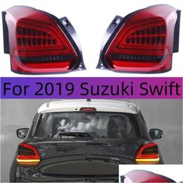 Auto Achterlichten Styling Voor 20 19 Suzuki Swift Achterlicht Montage Led Running Light Streamer Richtingaanwijzer Brake Reverse Lamp drop Deliv Otple