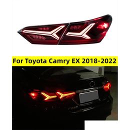 Feux arrière de voiture Feu arrière pour Camry Ex 20 18-20 22 avec clignotant séquentiel Animation frein lampe de stationnement livraison directe Automobiles Otta8