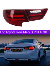 Auto Taillamp voor Toyota Reiz Tail Lights 2013-16 Mark X Dynamic Turn Signal LED Achterlicht Achterlicht Achterlicht