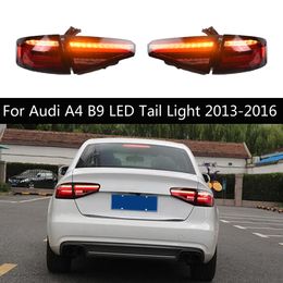 Auto -achterlichtmontage Turn Signal Indicator Light voor Audi A4 B9 LED -staartlichten mist omgekeerde parkeergelopen achterlamp