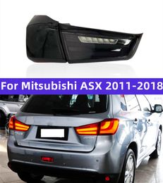 Luz trasera de automóvil para Mitsubishi ASX 2011-20 18 LED FRENO INVERSIZACIÓN Lámpara trasera de luz dinámica luces traseras de luces traseras