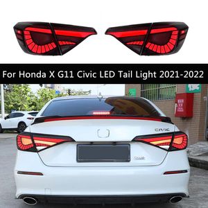 Auto-achterlichten Assembleerrem Reverse Parkeerlampen voor Honda X G11 Civic LED Tail Light 2021-2022 Dynamische Streamer Turn Signal