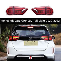 Feux arrière de voiture assemblage dynamique Streamer clignotant indicateur feu arrière pour Honda Jazz GR9 LED feu arrière 2020-2022 feux de freinage antibrouillard