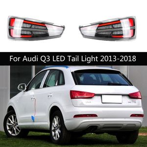 Feux arrière de voiture assemblage lampe arrière feu de stationnement arrière pour Audi Q3 feu arrière LED 2013-2018 indicateur de clignotant dynamique Streamer