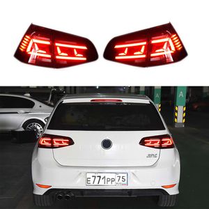 Ensamblaje de luces traseras de coche, indicador de señal de giro, lámpara trasera para VW Golf 7/7. 5, luz trasera LED, freno antiniebla, estacionamiento inverso, iluminación para correr