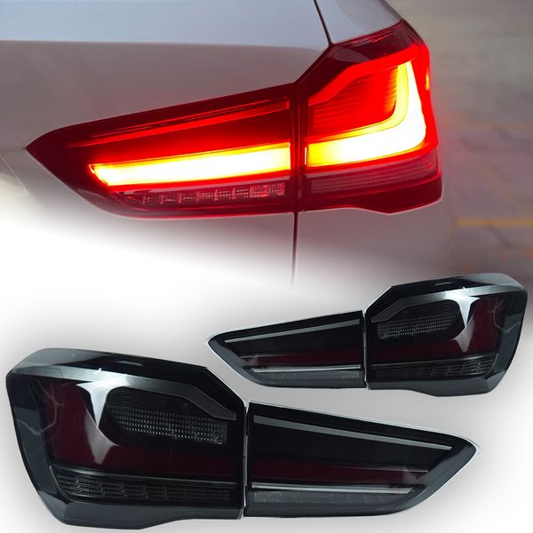 Feux arrière de voiture pour BMW X1 feu arrière LED 20 17-20 21 F48 DRL Signal de course frein de recul ensemble de feu arrière de stationnement
