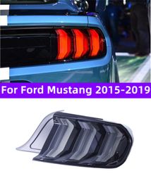 Feux arrière de voiture pour Ford Mustang feux arrière 20 15-20 19 frein à LED arrière feux de rue Streamer Signal ensemble de feu arrière