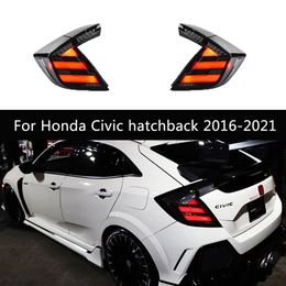 Auto achterlichten verlichting accessoires rem omgekeerde looplichten achterlamp draai signaal Honda civic hatchback led staartlicht