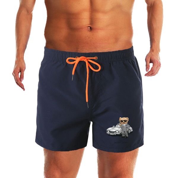 Voiture ours en peluche hommes Shorts maillots de bain d'été hommes maillot de bain maillot de bain court Sexy Shorts de plage planche de Surf vêtements pour hommes pantalons