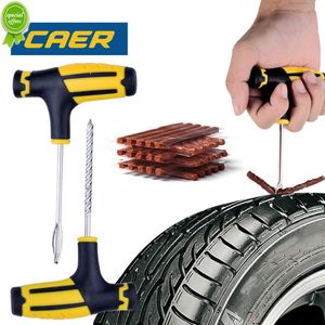 Kit d'outils de réparation de pneus de voiture avec bandes de caoutchouc Tubeless Tire Crevaison Plug Set pour camion moto