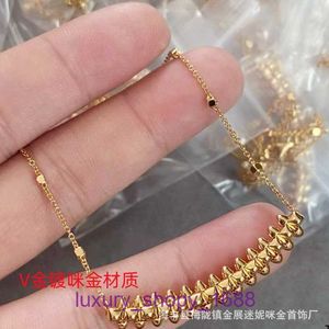 Amor de neumáticos de automóvil nacelake diseñador joyería de lujo para mujer Collar de uñas de sauce chapado en oro de alta calidad con riqueza blanca hermosa Con caja original