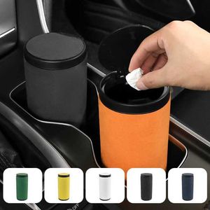 Boîte de tissus de voiture poubelle de voiture peut tacher le support de poubelle peut résistant aux fuites à l'épreuve des odeur et accessoires de voiture imperméables Boîte de rangement des ordures T240513