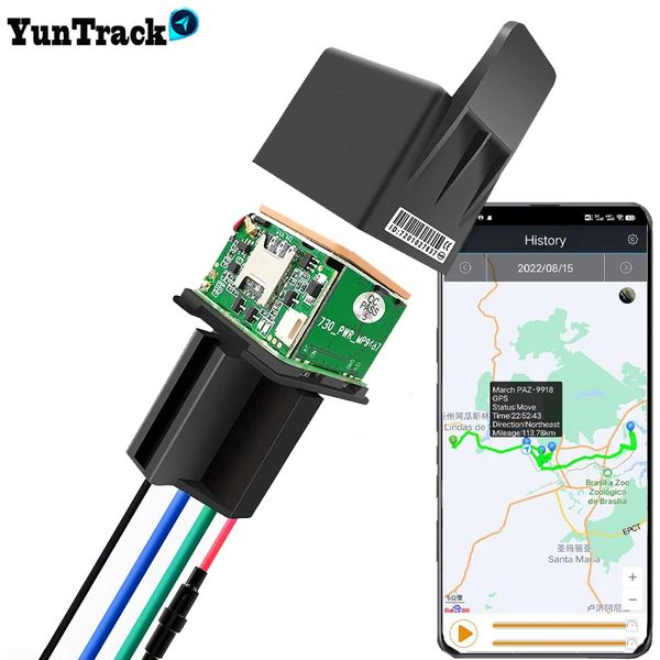 Relais de suivi de la voiture Dispositif de tracker GPS GSM Locator Remote Contrôle de la surveillance antivol Coupation du système d'alimentation de l'huile CJ720