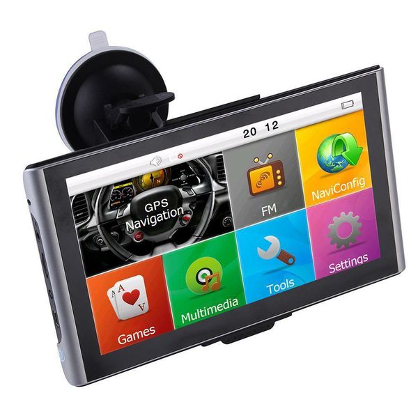 Navegación GPS para camión y coche con Bluetooth AVIN FM 8GB visera parasol pantalla capacitiva navegador GPS ZZ