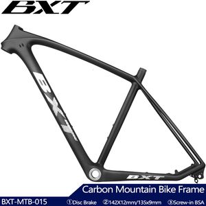 Car Truck Racks BXT marca T1000 cuadro de carbono mtb 29er cuadro de bicicleta de carbono 29 cuadro de bicicleta de montaña de carbono 142 * 12 o 135 * 9 mm cuadro de bicicleta de freno de disco 230626