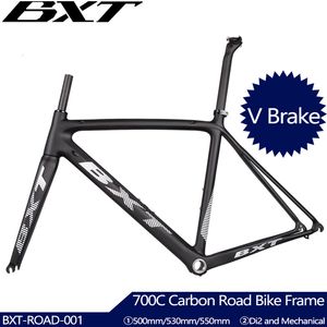 Auto Vrachtwagen Rekken BXT Carbon Racefiets Frame V Brake Road Fietsen Fiets Frame set Super Licht Di2Mechanical Racing Carbon Road Fiets Frame 230626