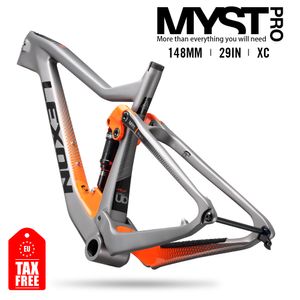 Auto Truck Rekken LEXON Fiets Frame XC TRIAL Cross country Bike Frames Carbon Mountain Bike Full Suspension 29er Boost frameset ROCKSHOX 230621