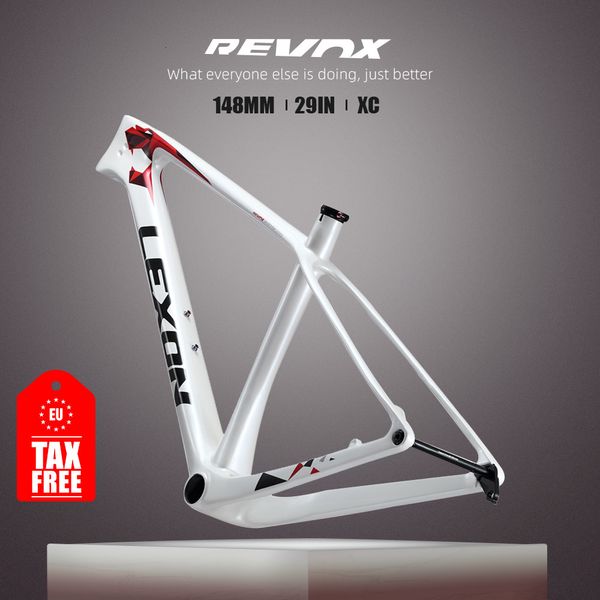 Car Truck Racks lexon hardtail carbon MTB frame 29 XC geometría Boost 148x12mm Bicicleta eje trasero espaciado Enrutamiento de cable interno Bicicleta Frameset 230617