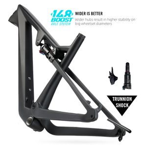 Supports de camion de voiture LEXON Cadre de vélo de montagne XC Vélo Carbone VTT Suspension complète 29 Boost cadre ROCKSHOX Trunnion ChocK 230617