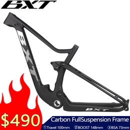 Auto Truck Rekken Mountaian XC 29er T1000 Carbon fiber full suspension mtb frame cuadro de bicicleta 29 230617