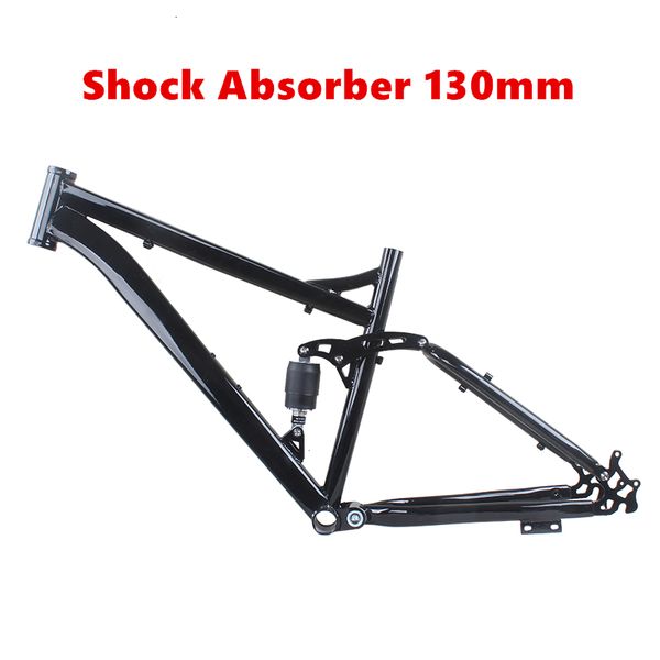 Bastidores para camiones de automóviles Cuadro de bicicleta de montaña Freno de disco de 26 pulgadas Amortiguador Acero de alto carbono Piezas de bicicleta MTB modificadas Negro brillante Precio bajo Oferta 230617